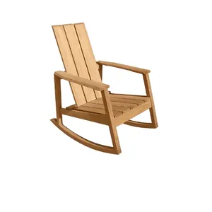 Chaise à bascule en bois moderne de nouvelle conception, conception personnalisable de chaise longue de salon - Product Image 1