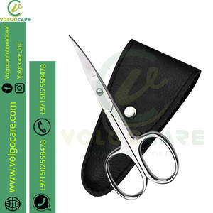 Prix raisonnable 1 pièces ciseaux incurvés à cuticules ciseaux de manucure ciseaux de toilettage pour les poils du visage en acier inoxydable - Product Image 1