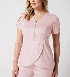 Venta al por mayor bebé rosa Color Scrubs OEM Doctor Scrub enfermera uniforme salón de belleza Spa técnico mujeres Scrubs uniformes conjuntos - Product Image 1