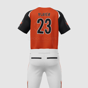 Bajo MOQ Ropa deportiva Uniforme de béisbol cómodo Tamaño personalizado Ropa juvenil Uniforme de béisbol - Product Image 6