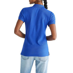T-shirt polo pour femmes personnalisé motif uni tricoté respirant nouveau design décontracté style meilleur matériau - Product Image 4