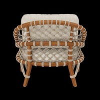 Fauteuil lounge ultime pour salon |   Design discret avec dossier moelleux et base tissée respirante