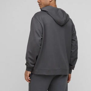 Nouveau arrivé 2025 100% coton hommes sweats à capuche surdimensionné goutte épaule personnalisé brodé logo streetwear respirant à capuche pour homme - Product Image 5