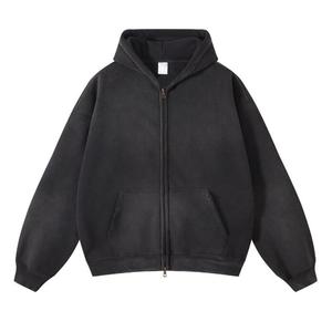 Sweat-shirts décontractés pour hommes, couleur unie, effet délavé, respirants, séchage rapide, anti-plis, écologiques, légers, pour l'automne, impression numérique - Product Image 2