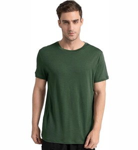 Camiseta de manga corta informal de algodón 100% para hombre, de secado rápido, antiolor, patrón sólido, viajes, senderismo, talla de verano, disponibilidad de tallas - Product Image 1