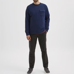 High Quality 100% Cotton Customized <b>Sweatshirt</b> for Men Printed Logo Solid Pattern Winter <b>Plain</b> Dyed Worsted Fabric Custom Color - Product Image 2