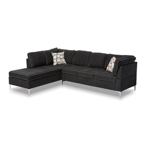 SFL68015 L-Shaped Corner <b>Sofa</b> Upholstered Home Furniture for Living Rooms & Apartments Fabric with Chenille <b>Cover</b> Sponge Filling - Product Image 1