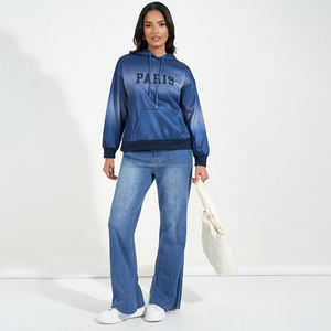 เสื้อฮู้ดดี้พิมพ์ลายกราฟิกแบบกำหนดเอง Fit2Fight เสื้อสตรีทแวร์คุณภาพสูง เสื้อสเวตเชิ้ตโอเวอร์ไซส์สำหรับผู้หญิง - Product Image 3