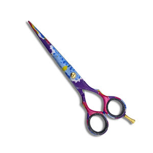 Ciseaux de salon de qualité supérieure, ciseaux à cheveux pour barbier, 5,5 pouces, revêtement papier, vis réglable, acier métallique - Product Image 2