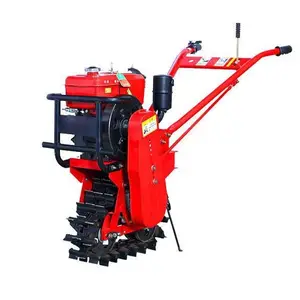 Farm Mini Diesel walking hand tractor Tiller Rotary Plough Machine también llamado Crawler type micro-Tiller