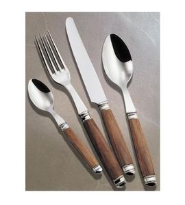 Admirable Design Flatware <b>Set</b> <b>Spoon</b> <b>Knife</b> <b>Fork</b> Cutlery <b>Set</b> Premium Quality Wooden Handle Stainless Steel Cutlery <b>Set</b> - Product Image 1