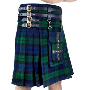 Professionnel unisexe respirant Tartan Kilt haut personnalisable haute qualité écossais traditionnel Kilts nouveau Style vente - Product Image 2