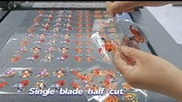 Teneth Factory Drei dimensionales Silikone tikett DTF PU TPU Aufkleber Kiss Die Cut Flach betts chneide maschine