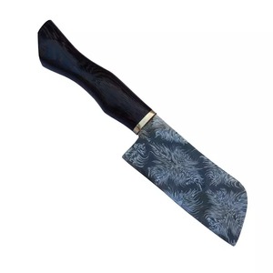 Steel Craft International-OEM Couteaux couperet à viande à haute teneur en carbone de 7 pouces avec gravure, couteau couperet de cuisine avec manche en bois, - Product Image 2