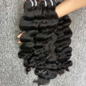 ผมดิบแบบเรมี่คนจากแคมโบเดียนผม100% แบบ100% สีเดียวผมมนุษย์แบบปรับแต่งได้ - Product Image 4