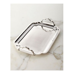 Bandeja de Servicio Metálica Tradicional Multifuncional para el Hogar, Bandeja de Servicio Decorativa para Comedor, Habitación de Hotel - Product Image 4