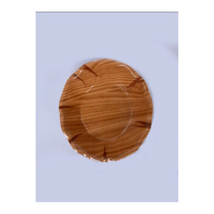 Plato de Té Promocional de Melamina con Diseño de Sol y Patrón de Madera, Vajilla - Product Image 1