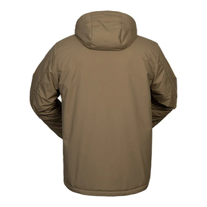 เสื้อแจ็คเก็ตพัฟเฟอร์มีฮู้ดสำหรับผู้ชาย สีพื้น ปิดด้วยซิป กันลม เสื้อคลุมลำลองสำหรับฤดูหนาว บุใยโพลีเอสเตอร์หนา ทรงปกติ ด้านหน้าเรียบ - Product Image 3