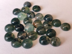 มอสอาเกตคุณภาพ AAA ธรรมชาติ ขนาด 3 มม. ถึง 8 มม. ทรงกลมแบบคาโบชอง คุณภาพสูงสุด - Product Image 3