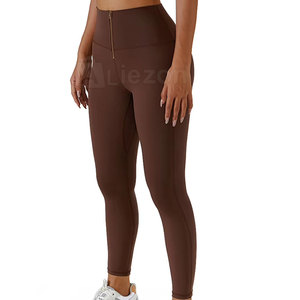 Etiqueta privada Mujeres Levantamiento Fitness Leggings Cintura alta Control de barriga Mujeres Levantamiento Fitness Leggings Suministro al por mayor - Product Image 4