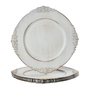 Placa de cargador decorativa para servir cena, placa de cargador negra, placa de cargador de Metal multiusos de la mejor calidad para mesa de Hotel - Product Image 6