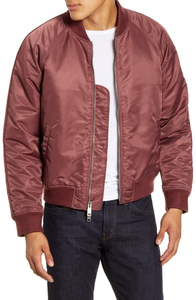 Chaqueta Bomber Personalizada de Alta Calidad 100% Satén para Hombre, Cuello Alto, Estilo Urbano, Impermeable y Cortavientos para Invierno - Product Image 3