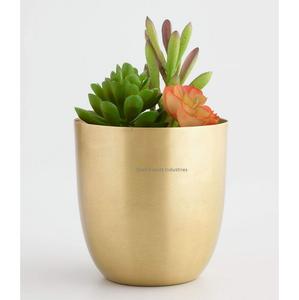 Lot de pots de fleurs en métal en gros, ovales, blancs, pour la décoration intérieure et extérieure - Product Image 2