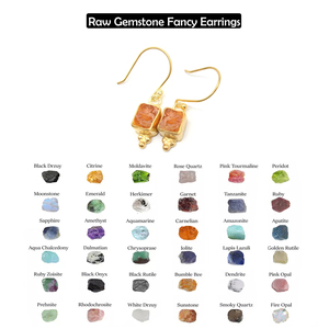 Rough Ruby Gemstone Venta al por mayor Gold Vermeil Fancy Collet Setting Drop Dangle Sterling Silver Metal Jewelry Pendientes - Product Image 6