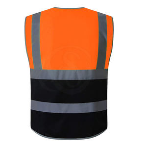 เสื้อกั๊กนิรภัยคุณภาพสูง 100% โพลีเอสเตอร์ มาตรฐาน ANSI ระดับ 2 กันน้ำ พร้อมโลโก้สั่งทำสำหรับผู้ชาย - Product Image 2