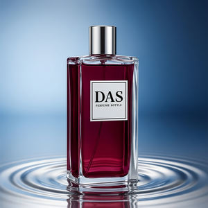 Mejor Precio, Elegante Botella de Perfume de Vidrio Rectangular de 100 ml con Pulverizador y Tapa Redonda <span class=keywords><strong>Negra</strong></span> para Hombre, Precio de Fábrica - Product Image 3