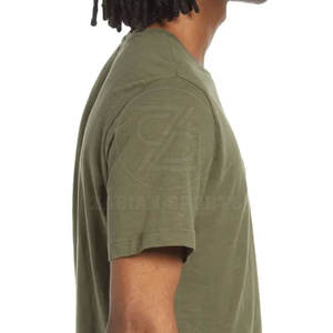 Camiseta Básica de Corte Ajustado para Hombre, Ligera, de Poliéster/Algodón, Manga Corta, Uso Diario, Diseño Liso, Alta Calidad, Secado Rápido, Transpirable - Product Image 4