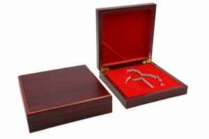 Caja de exhibición de regalo de madera de tamaño personalizado para monedas conmemorativas, medallas, insignias, para Pascua, boda, aniversario, graduación, Feng Shui - Product Image 4