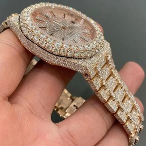 Reloj de lujo con diamantes de alta calidad para mujer, pantalla analógica con correa inspirada en la joyería, disponible para relojes de suministro mundial - Product Image 3