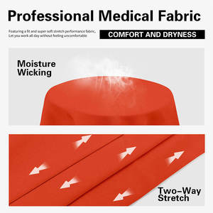 Femmes grande taille deux pièces infirmière gommage costumes dernier Style soins infirmiers médicaux gommage ensembles Satin hôpital porter pour les infirmières qui travaillent - Product Image 6