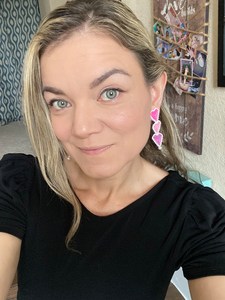 Boho ต่างหูลูกปัดด้วยการออกแบบสีฟ้าครามแอนดี้ cascading Fringe, เครื่องประดับของขวัญที่ไม่ซ้ำกัน - Product Image 3