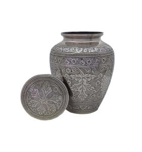 Urna de cremación conmemorativa funeraria clásica para adultos hecha a mano, diseño de hoja de arce para cenizas humanas, estilo americano - Product Image 1