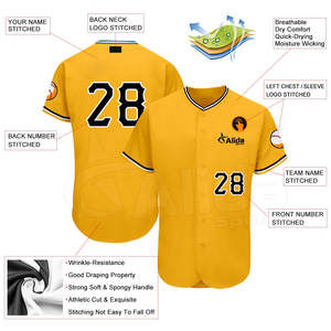 Maillot de baseball dernier style maillot de baseball en gros concevez votre propre maillot de baseball personnalisé - Product Image 3