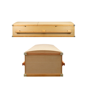 Fournitures funéraires pour adultes de cercueil de style américain en bois naturel conçu au Vietnam pour les enterrements européens Urnes de cendres - Product Image 5