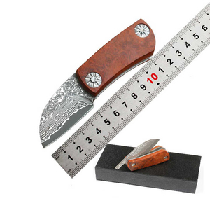 Cuchillo de cocina de hoja fija de acero de Damasco forjado duradero mango de madera proveedor de diseño OEM grado Industrial profesional de Pakistán - Product Image 6