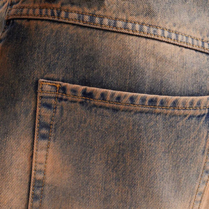 Vente en gros 2025 Shorts de sport décontractés grande taille 100% coton pour hommes Denim vieilli de haute qualité Couleur solide OEM personnalisé Rue avant - Product Image 3
