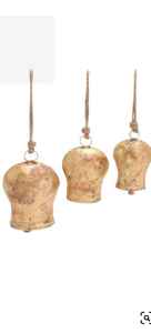 Clochettes de Noël en métal plaqué or, thème Amour peint, design personnalisé, prix de gros, Uttar Pradesh - Product Image 5