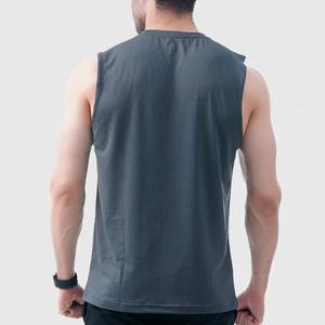 Camisetas sin mangas de ajuste regular para hombre, Camisa sin mangas de algodón suave con estampado bordado, diseño de logotipo, ropa informal y de gimnasio, camisetas sin mangas para hombre - Product Image 3