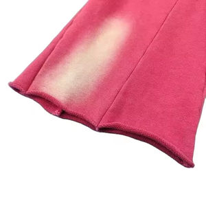 Pantalon de survêtement évasé décontracté pour homme Pantalon large athlétique taille haute Streetwear en velours côtelé avec fermeture à taille élastique - Product Image 4