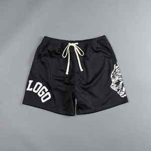 High Street Summer <b>Mesh</b> Shorts New Fashion Basic Training 100% Polyester 5 Inches Inseam Solid Pattern Custom - Product Image 3