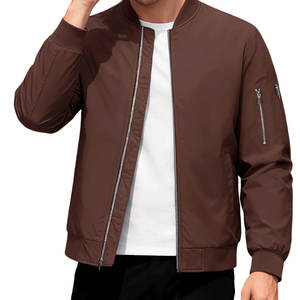 Blouson Bomber Homme Tendance, Léger et Résistant au Vent, Fermeture Éclair Intégrale, Poignets Côtelés, Veste Décontractée Style Urbain - Product Image 4