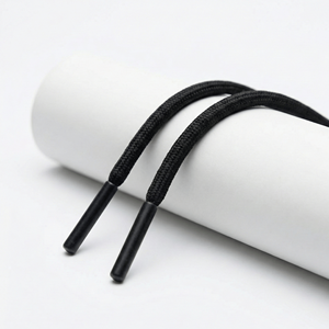 Cordons tressés plats à 3 brins avec logo personnalisé |   Chaussures Écologiques 100% Polyester Imperméables et Élastiques - Product Image 3