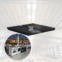 ADONG A06 Étagère de présentation moderne détachable en acrylique pour machine à laver |   Stand d'exposition électronique LED |   4 étagères personnalisées OEM