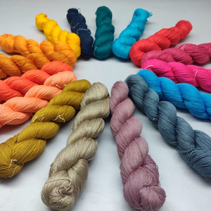 Hilo de seda pura indio Maharaja personalizado OEM Hank Core hilado ecológico tejido a mano bordado fuerte suave Grado Superior - Product Image 3