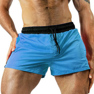 <b>Men's</b> European American Size <b>Three</b>-<b>Quarter</b> Summer <b>Shorts</b> Breathable 100% Cotton Sports <b>Shorts</b> Elastic Waist Quick-Drying - Product Image 4