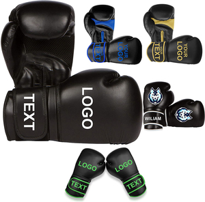 GAF Gants de boxe en cuir de sparring personnalisés de haute qualité Gants d'entraînement en cuir brillant à la mode OEM prix de gros d'usine - Product Image 6